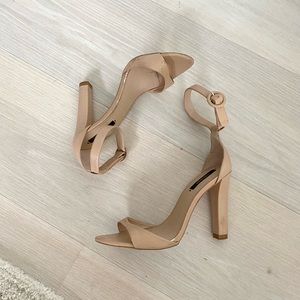 Zara Basics Nude Strappy Hheel